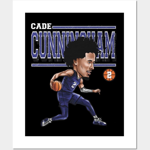 Cade Cunningham Detroit Cartoon Wall Art by Buya_Hamkac